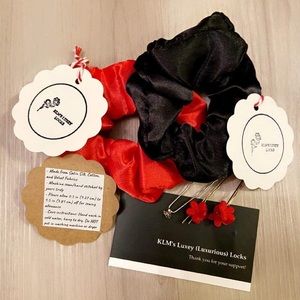 KLM’s Luxey Locks Handmade Hair Scrunchies (4) $20